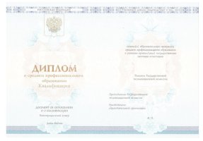 Диплом колледжа 2014 - 2019 в Росто́ве-на-Дону́